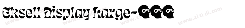 Eksell Display Large字体转换